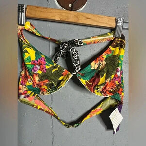 Lascana NWT Brazil Tropical Underwire Bikini Top size US34 B